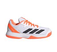 adidas Unisex Kids Courtflash Kids Tennis Shoes, Lucid Orange/Cyber met./FTWR White, 2 UK