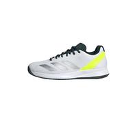 adidas Courtflash Speed 2 Mens Tennis Shoes, Cloud White/Silver Metallic/Lucid Lemon, 7 UK