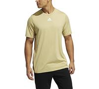 adidas Creator Short Sleeve Shirt - Mens Training XLT Sand-White