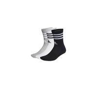 adidas 3 Stripes Classic Cushioned 3 Pack Crew Socks White Arch Support Gym