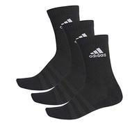 adidas Men's CUSH CRW 3PP Socks,Black/White, XL