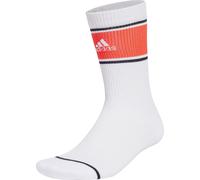 adidas Cushioned 2 Pack Logo Graphic Crew Socks White Gym Training Workout