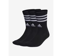 adidas Cushioned Crew 3S Socks Jet Black White (3 Pairs) - L