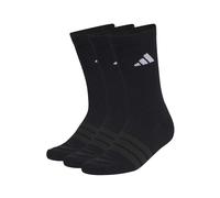 Adidas Cushioned Crew Socks 3 Pack Embroidered Black