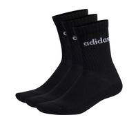 adidas - Cushioned Linear Crew 3-Pack - Sports socks size 40-42, black