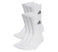 adidas Cushioned Crew Socks 6 Pack White/Black Unisex Adults Sports Gym Comfort