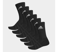 adidas Cushioned Crew Socks 6 Pack Womens 6.5-8 Black