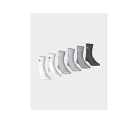 adidas Unisex Cushioned Crew Socks 6 Pair Pack, white/light grey heather/medium grey heather/dark grey heather, 13-14.5