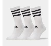 adidas Mens Socks 3S Csh Crw3P, White/White/White, DZ9346, L EU