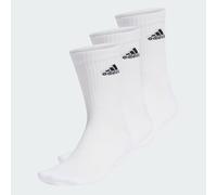 adidas Unisex Cushioned Crew Socks 3 Pairs, White / Black, 8.5-10
