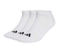 adidas Unisex CUSHIONED ESSENTIALS LOW CUT SOCKS 3 PAIR PACK, white/white/black, 10.5-12.5