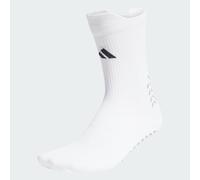 adidas Cushioned Grip Crew Football Sports Socks Pair Mens Fitness Tennis White