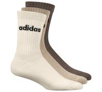 adidas - Cushioned Linear Crew 3-Pack - Sports socks size 37-39, sand