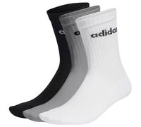 adidas - Cushioned Linear Crew 3-Pack - Sports socks size 43-45, white