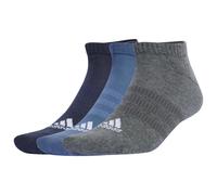 adidas - Cushioned Sportswear Low Cut Socks 3-Pack - Sports socks size 46-48 - XL, grey/blue