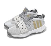 adidas DAME 8 EXTPLY Light Solid Grey Gold Metallic Men Basketball Shoes IG8086
