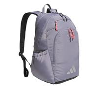adidas Defender 5 Backpack for Sports, Gym, School and Travel, 33L, Slate Grey/Silver Metallic/Solar Turbo Pink, One Size, Defender 5 Sports Backpack - Daypack for Gym School Work Travel, 33l