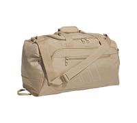 adidas Defender 5 Small Duffel, Warm Sandstone Beige/Wonder Alumina Grey, Small (42L), Defender 5.0 Duffel Bag, Durable Travel Gym Sports Bag for Men and Women