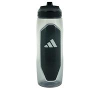 adidas Defender Squeeze Plastic Water Bottle 1L, Black/White, 1 L | Double-Wall Insulated, 1L Sport Hydration, Twist-Lock Sip Spout, Odor and Stain Resistant, Tracks Your Intake