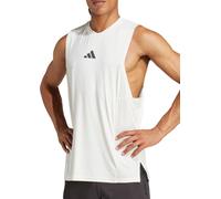 adidas Designed For Training Intensity Mens Training Vest White Workout Tank Top
