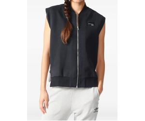 adidas diagonal-panel zip vest - Black XS