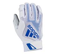 adidas Diamond King 3.0 Leather Batting Glove, Black/White, Large