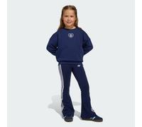 Adidas Originals Disney Crew Flared Leggings Set Blue 5-6 Years Girl