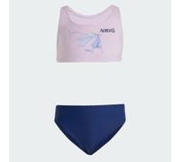 adidas Girl's Disney Frozen Bikini Set, ice Lavender/Dark Blue, 9-10 Years