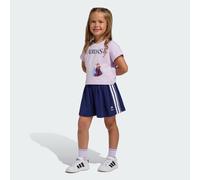 adidas Girl's DISNEY FROZEN T-SHIRT SET, ice lavender/dark blue, 7-8 Years