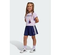 adidas Girl's DISNEY FROZEN T-SHIRT SET, ice lavender/dark blue, 3-4 Years