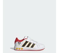 adidas Unisex Kids Disney Mickey Mouse Grand Court Shoes Kids, Cloud White/Core Black/Bold Gold, 4.5 UK