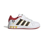 Adidas Disney Mickey Mouse Kids Grand Court Shoes Size: 2 1/2 UK, Colour: White
