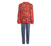 Adidas Disney Mickey Mouse Kids Jogger Set Colour: Red, Size: 6-7y