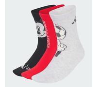 adidas Unisex Kids Disney Mickey Mouse Socks Socks, black/pure ruby/light grey heather, 4-5 Years
