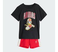 adidas Unisex Baby DISNEY MICKEY MOUSE T-SHIRT SET, black/off white, 12-18 Months