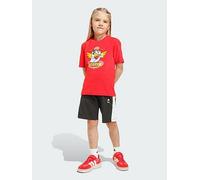 adidas Disney Mickey Mouse T-Shirt Set, Red, Size 2-3 Years Red