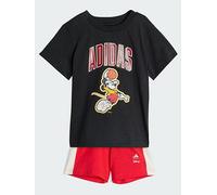 adidas Disney Mickey Mouse T-Shirt & Shorts Set, Black, Size 2-3 Years Black
