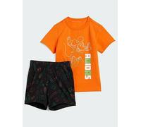 adidas Disney Mickey Mouse Tee Set Kids, Orange, Size 0-3 Months Orange