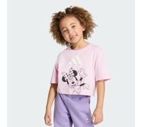 adidas Girl's Disney Minnie Mouse Shirt, Clear Pink/Off White, 3-4 Years