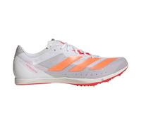 adidas Distancestar Spike shoes Unisex-white, red, Size 8.5