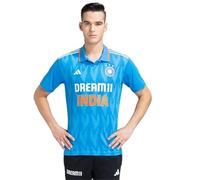 adidas Dream 11 India Cricket ODI Fan Jersey (UK, Alpha, XXL, Regular, Regular, Bright Blue)