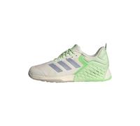 adidas Womens Training Dropset 3 Trainers, Halo Silver/Green/Lime Burst, Size 4, Women Halo Silver/Green/Lime Burst