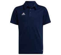 adidas Entrada 22 Kids Football Polo Shirt Navy Sports Teamwear Youth Top