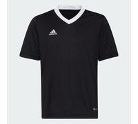 adidas Entrada 22 Kids Football T-Shirt Jersey Youth Top Black Teamwear Tee