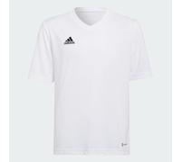 adidas Entrada 22 Kids Football T-Shirt Jersey Youth White Teamwear Tee