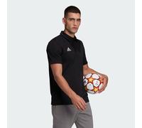 adidas Entrada 22 Mens Football Polo Shirt Black Sports Teamwear Top