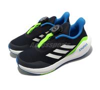 adidas EQ21 Run BOA K Navy White Green Kids Preschool Running Sports Shoe GZ5910