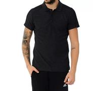 Adidas Essential 3 Stripe Polo - Black Size S - Short Sleeve Top - New
