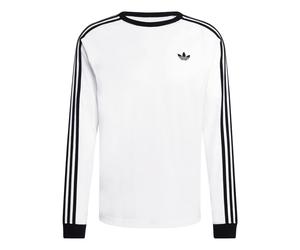 adidas Essential 3-Stripes Long Sleeve Tee 'White Black' KE3545 XS