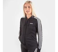 adidas 3 Stripe Zip Track Hoodie Ladies M 12-14 Black/White